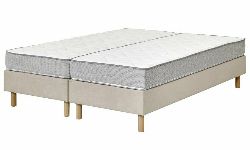 Lot de 2 sommiers tapissiers avec 2 matelas 1 place