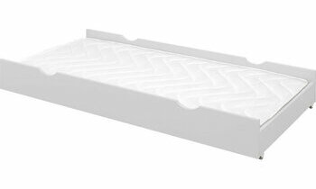 Tiroir de lit blanc pour lit superposé Cross en option