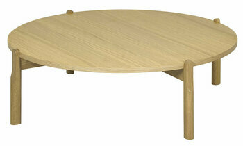 Table basse ronde Tioman en bois massif 