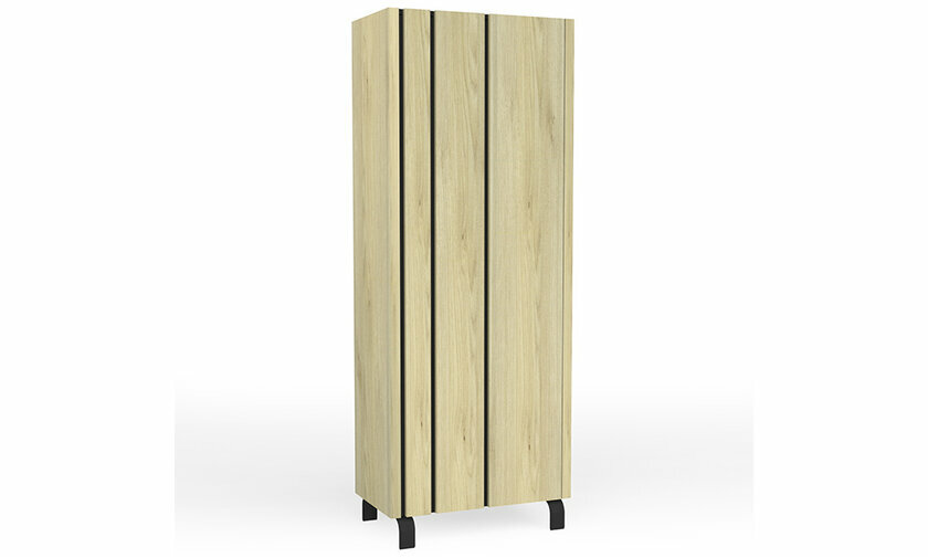 Colone 1 porte Vanua bois et noir