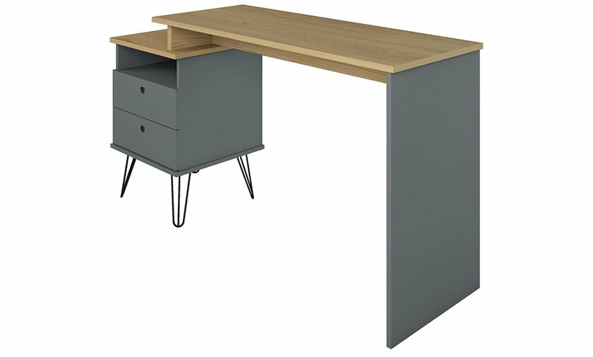 Bureau avec pieds mtalliques 