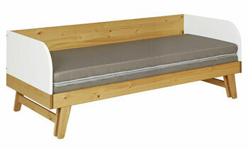 Lit gigogne Sloop en bois et matelas pliable