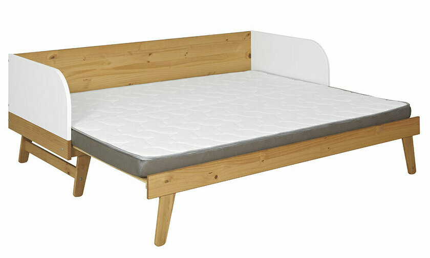 Lit gigogne Sloop ouvert avec matelas