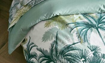 Dtail motif housse de couette Palm