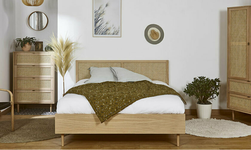 lit Bnars avec matelas de face
