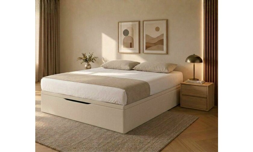 Lit Maximo beige clair Lit Maximo beige clair