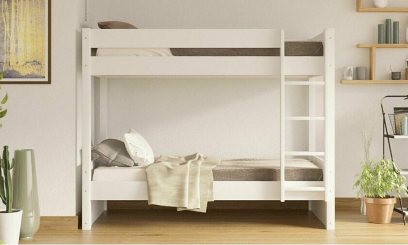 Lit superpos adulte Javari blanc avec matelas