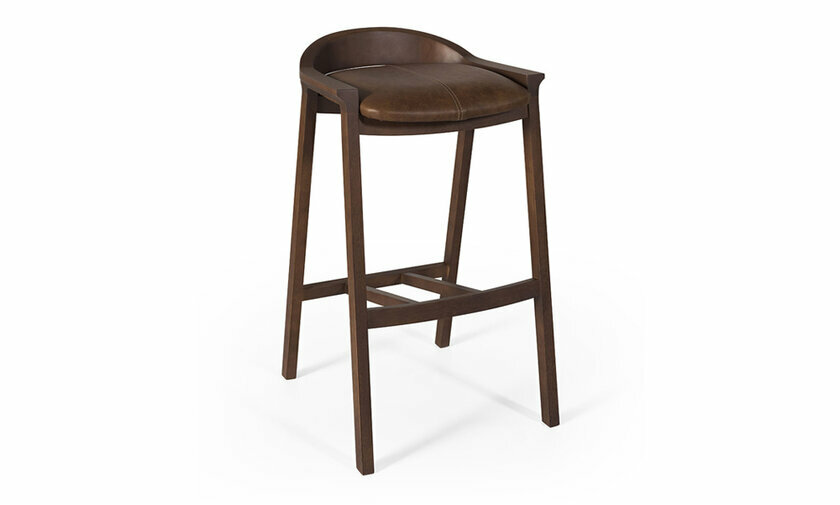 Tabouret en bois massif