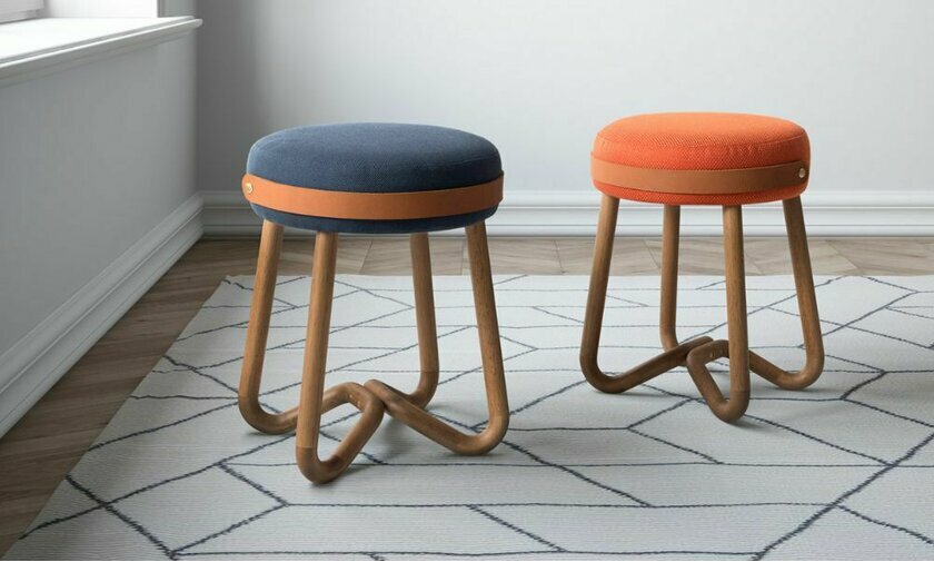 Tabouret Loop design aux dtails sophistiqus