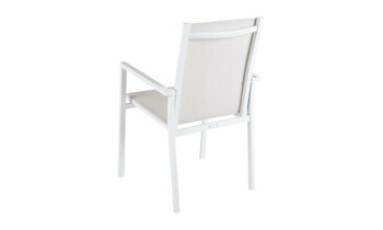 Dos du fauteuil blanc 