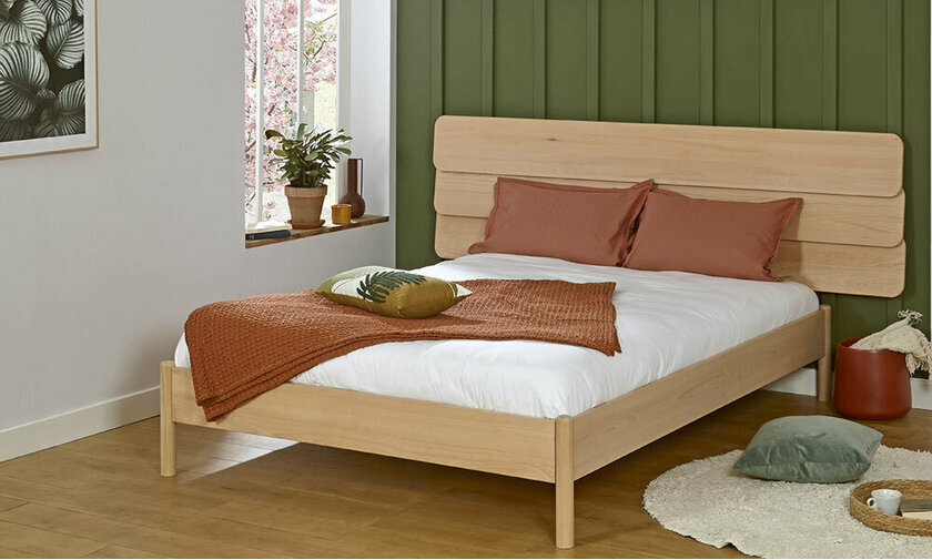 Lit Malau avec tête de lit Frégate permet de mieux optimiser la surface de votre chambre