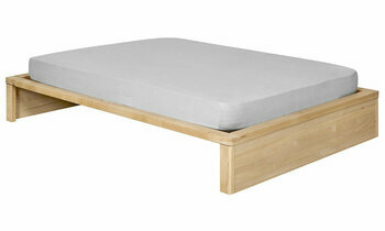 Lit Akara avec tte de lit Frgate avec 14 lattes en bois de pin massif