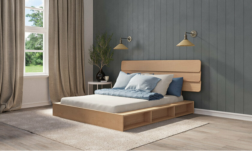 Lit Galion et tête de lit Frégate parfait pour meubler une chambre à coucher