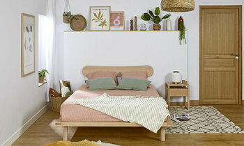 Lit Savo avec tte de lit Kauai est avec un design sobre et pur