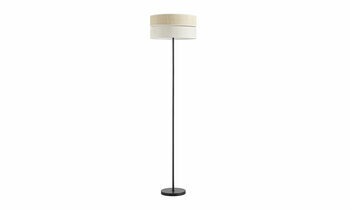 Lampadaire Sisia coloris noir et lin cre une ambiance chaleureuse et cosy