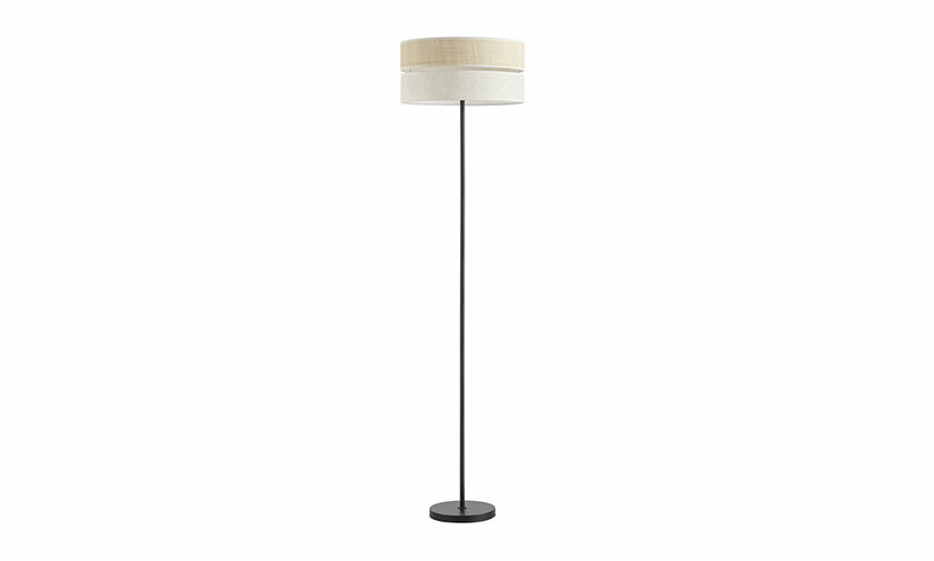 Lampadaire Sisia coloris noir et lin cre une ambiance chaleureuse et cosy