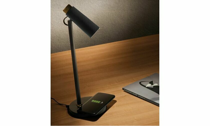 Lampe  poser Kao coloris noir et dor est moderne et lgante