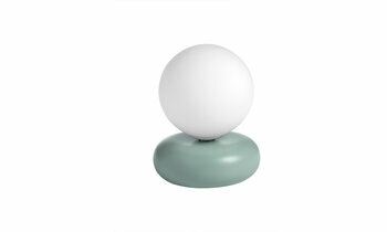 Lampe  Poser Ovaka coloris vert bleu diffuse une lumire chaleureuse et agrable 