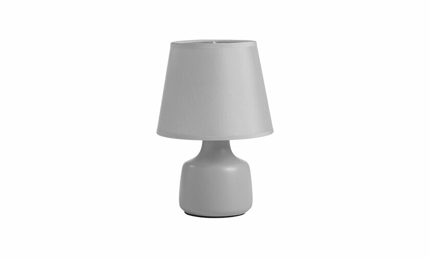 Lampe à Poser Kapa coloris gris clair affiche un design simple