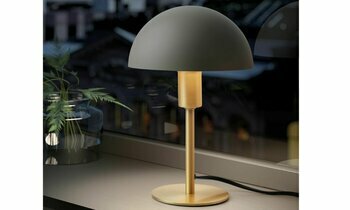 Lampe  Poser Teaupa coloris laiton et noir apporte une touche dlgance dans votre intrieur