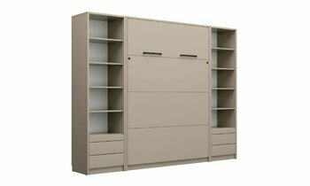 Lit escamotable Slne ferm avec bureau taupe