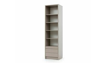 Colonne de rangement avec tagres et tablette ferme