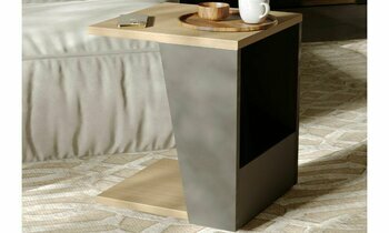 Table d'appoint Albi chne et noir