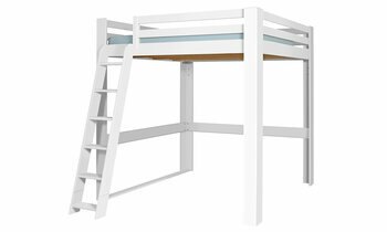 Lit mezzanine Palomar blanc 200x200 avec chelle  gauche