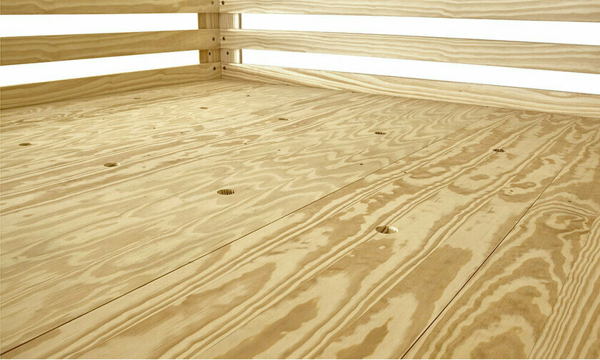 Sommier parquet 200x200 bois