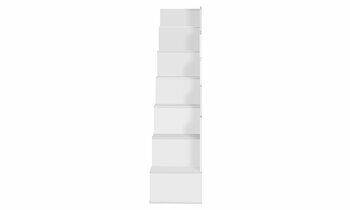 Escalier 5 ou 6 marches avec rambarde rversible blanc