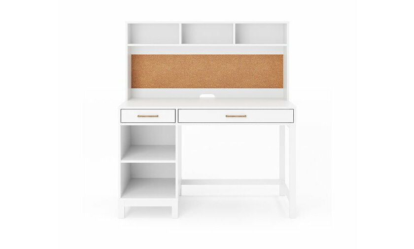 Vue de face du bureau blanc Kotu