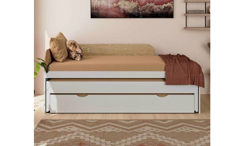 Lit banquette gigogne Ludlow avec tiroir en option