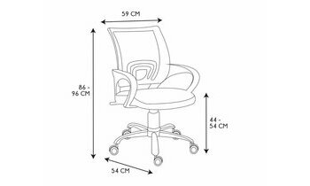 Dimensions fauteuil de bureau