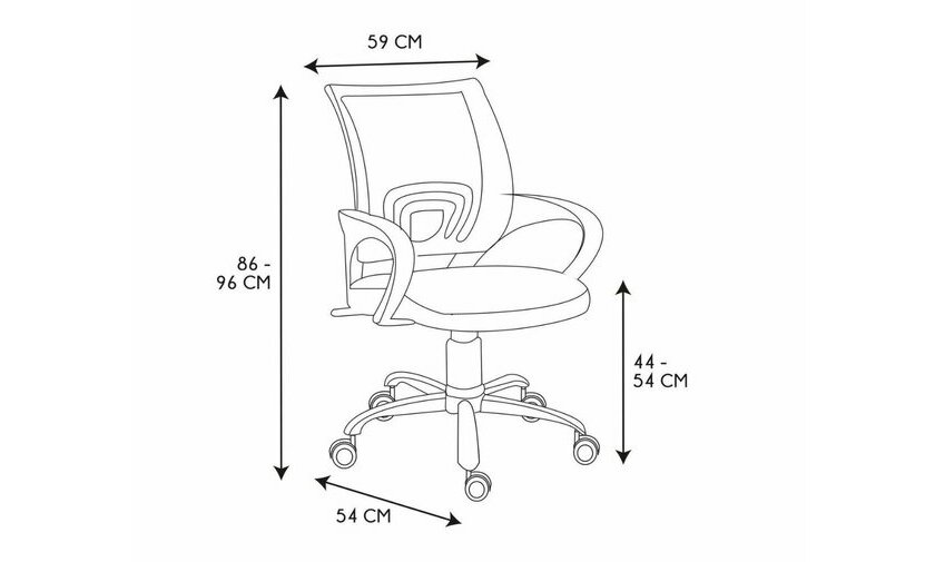 Dimensions fauteuil de bureau