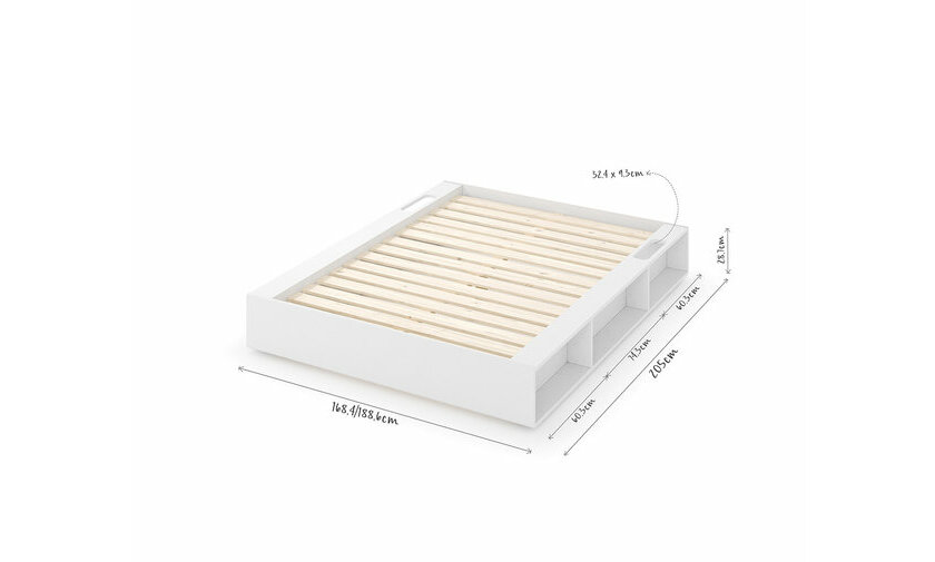 Dimensions lit double Keloa