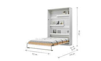 Dimensions lit escamotable ouvert