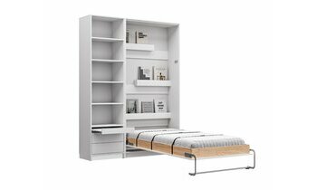 Lit escamotable 1 place Helios avec 2 colonnes de rangement