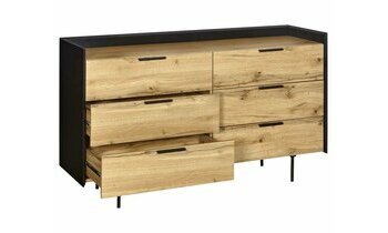 Commode Skara bois et noir Commode Skara bois et noir