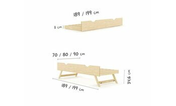 Dimensions Sommier gigogne renforc� Morpheus