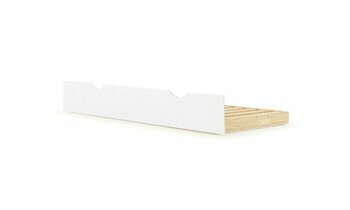 Sommier gigogne renforc� pli� blanc
