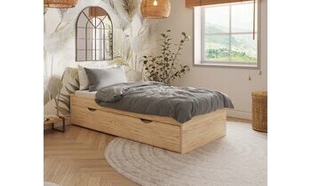 Lit Rokka avec sommier gigogne en option
