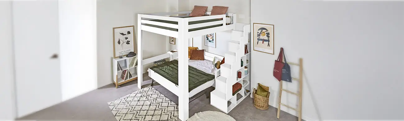 Notre sélection de lits mezzanine pour un studio